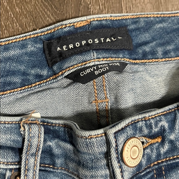 Aeropostale Curvy Mid-Rise Bootcut Jean Size 0 Regular - Picture 4 of 8